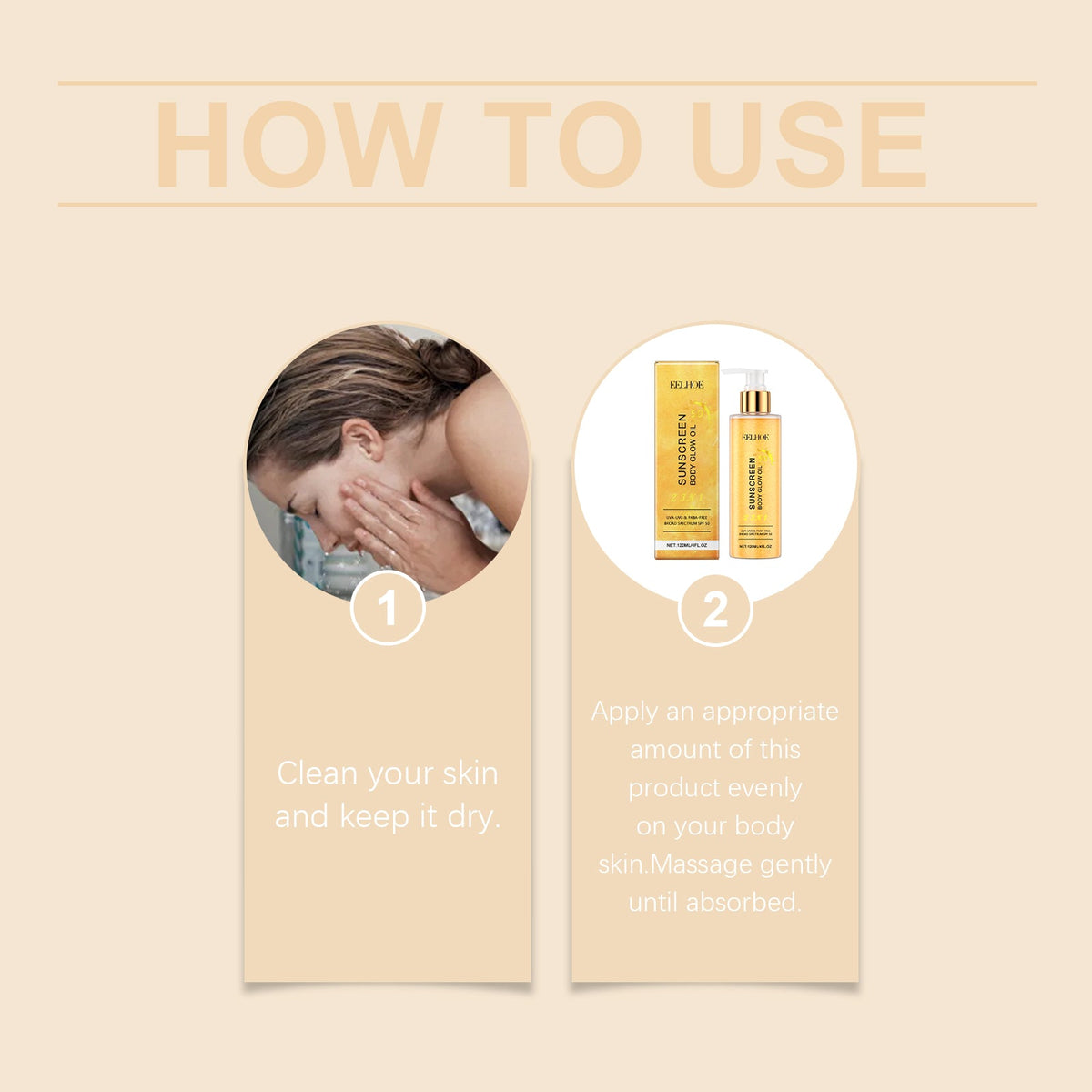 SPF 50 Gold Glow Oil - Sun Protection With Luminous Shine