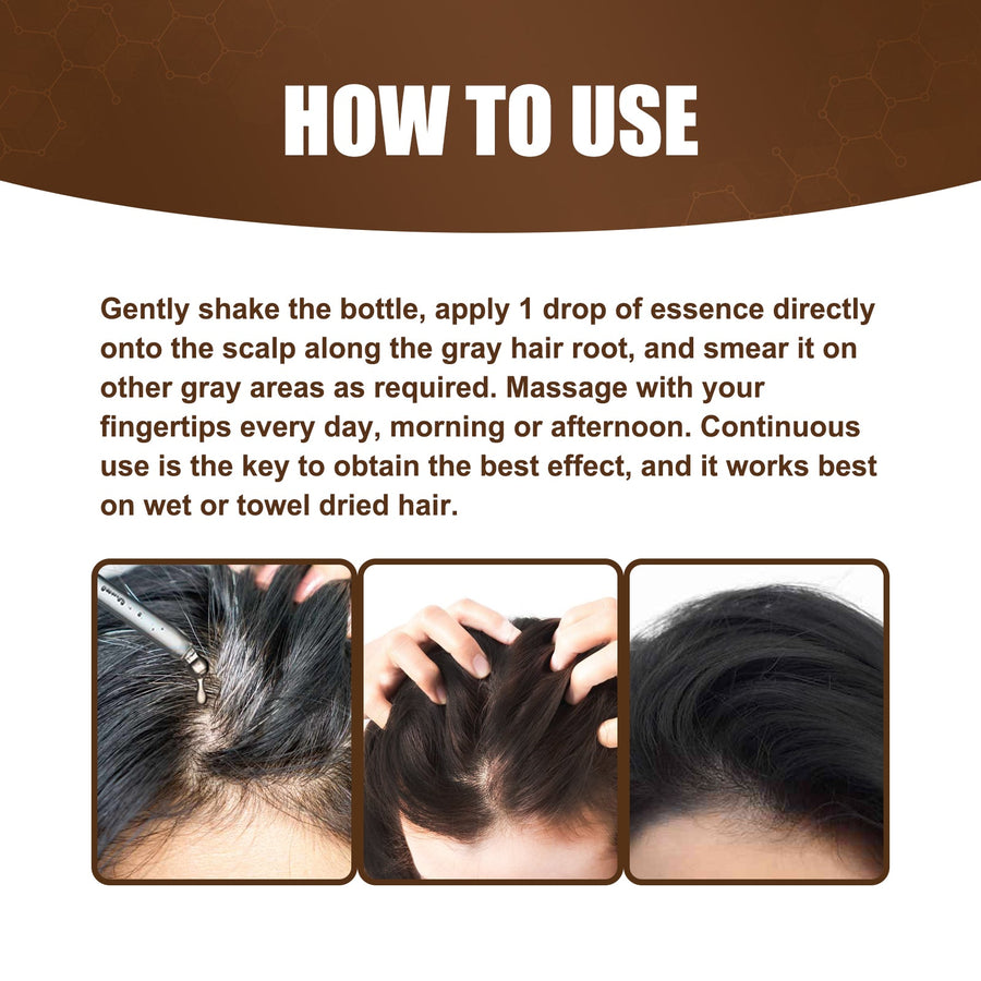 Scalp Hair Essence for Gray Root Care and Darker Hair