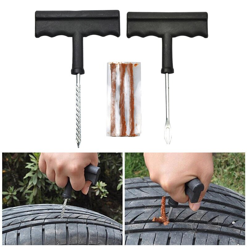 Tubeless Tire Repair Kit — Fast Puncture Plug for Car