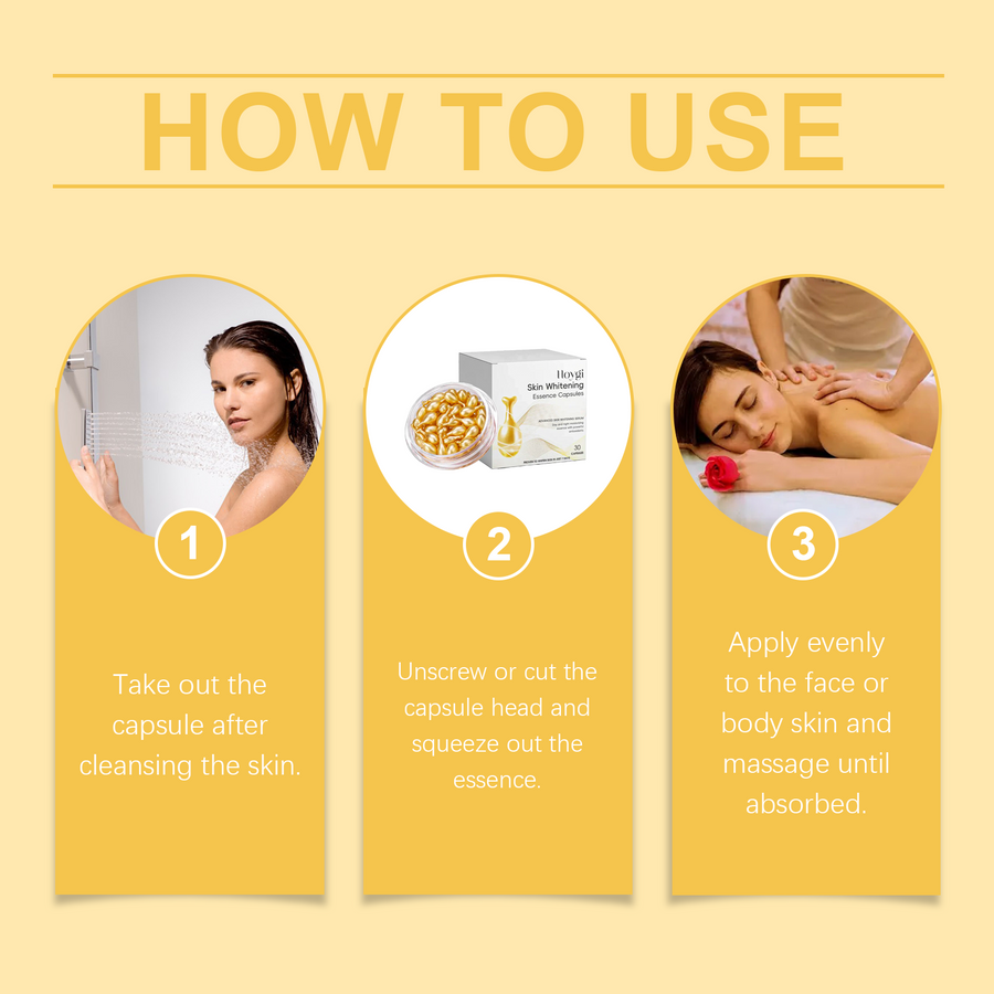 Brightening Care Capsules for Dry, Uneven Body Skin