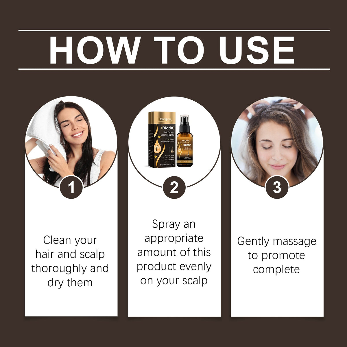 Hair Growth Treatment Spray for Daily Shine & Strength