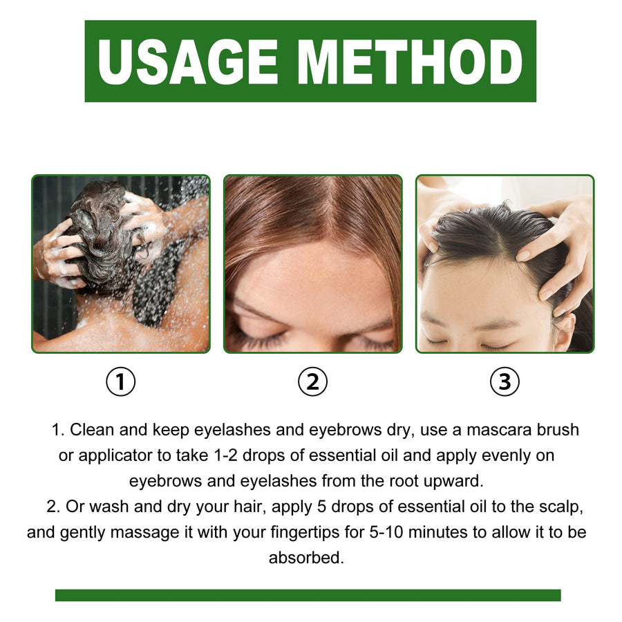 Castor Oil Hair Serum for Fuller-Looking Hair & Lashes