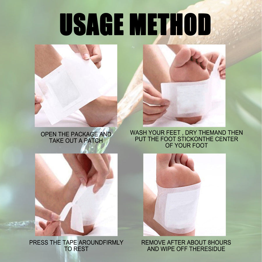 Bamboo Vinegar Foot Patches for Overnight Comfort