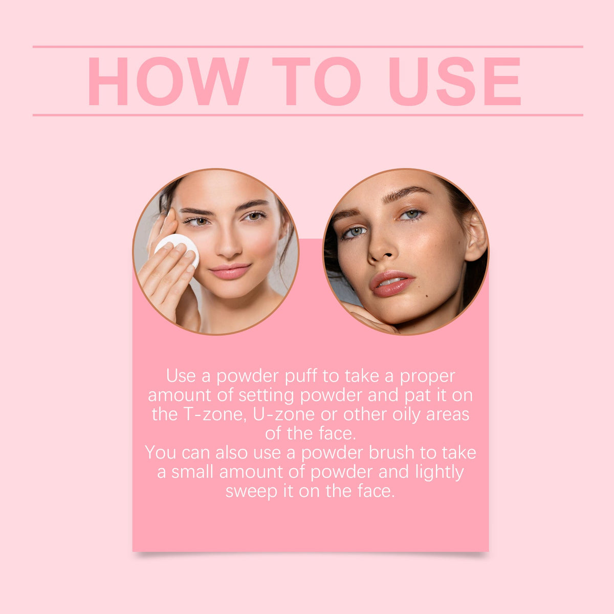 Setting Powder With Brush for Lightweight Blurred Skin