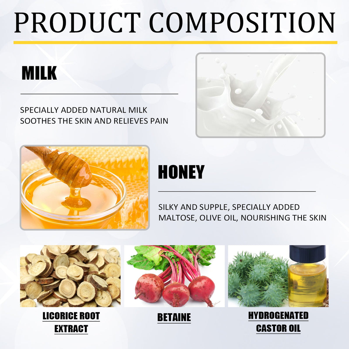 Honey Milk Hair Removal Cream - Gentle Body Smoothing