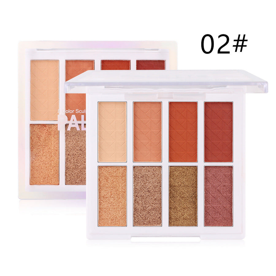 8-Color Eyeshadow Palette for Warm, Versatile Looks