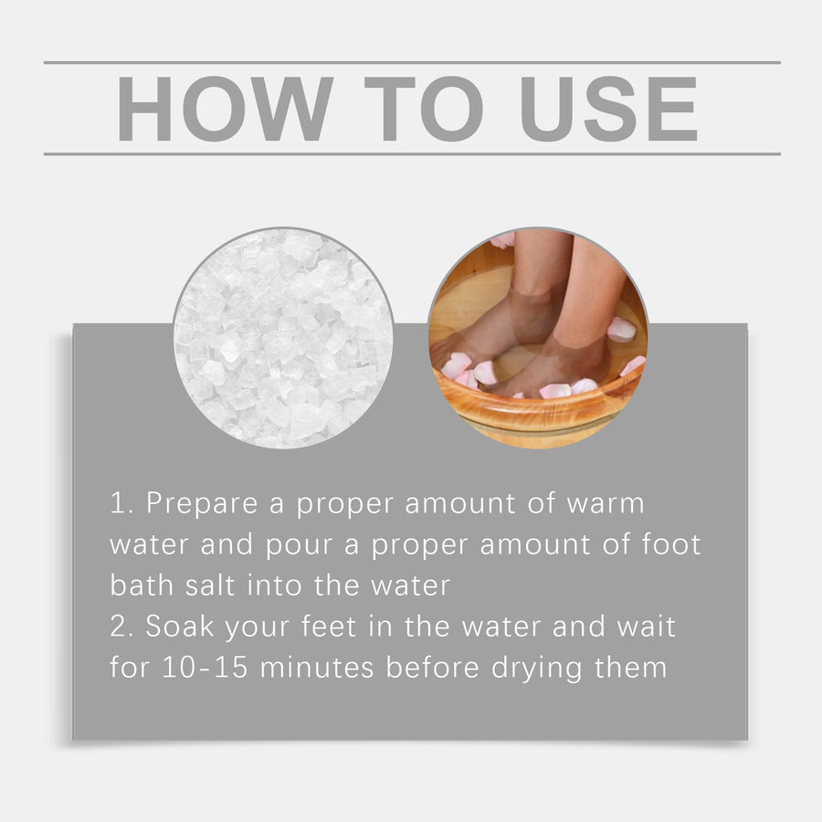 Sea Salt Foot Soak for Tired, Rough, Dry Feet Relief