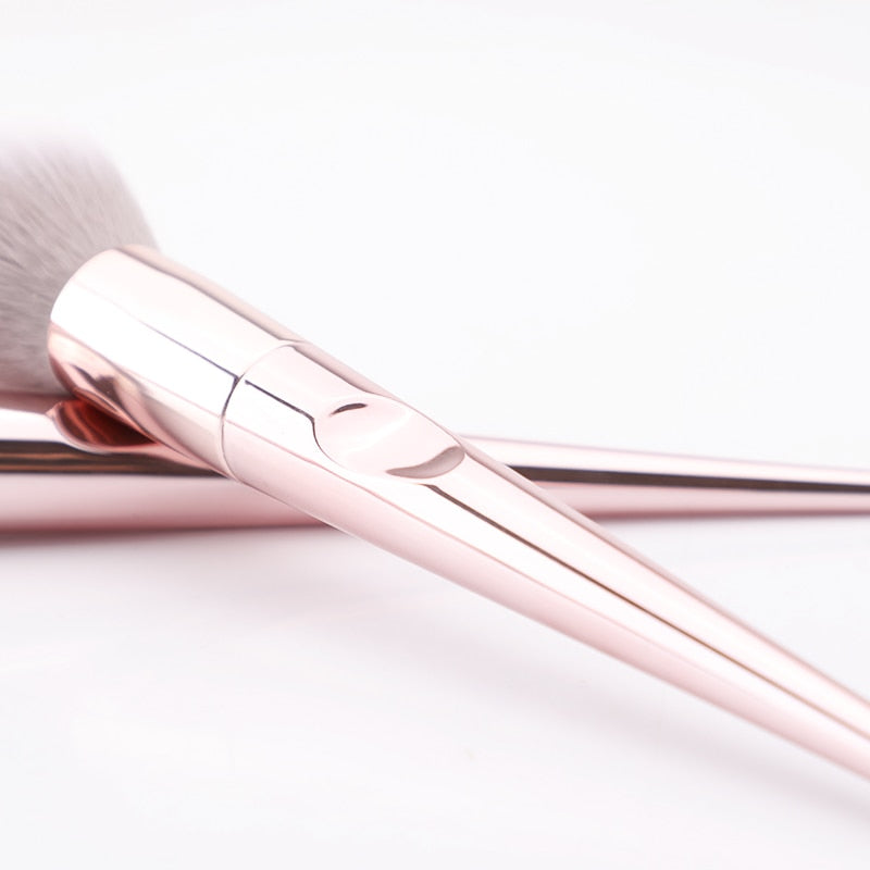 10-Piece Rose Gold Makeup Brush Set — Airbrushed Finish