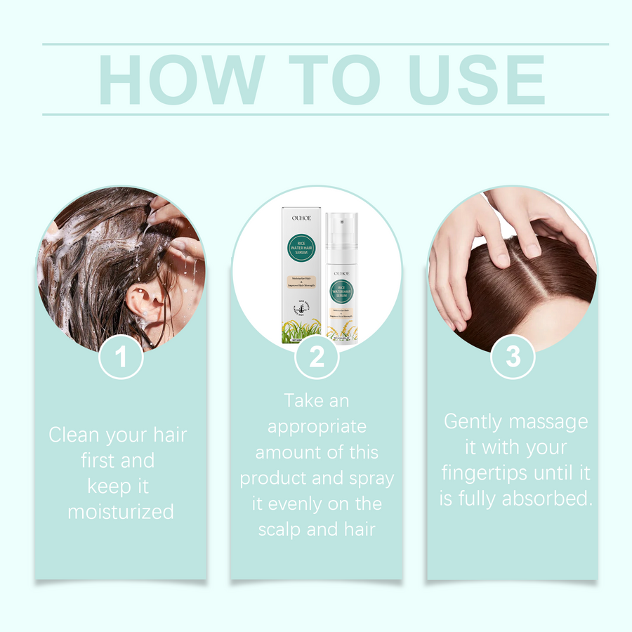 Rice Water Hair Repair Spray for Dry, Weak Hair Care