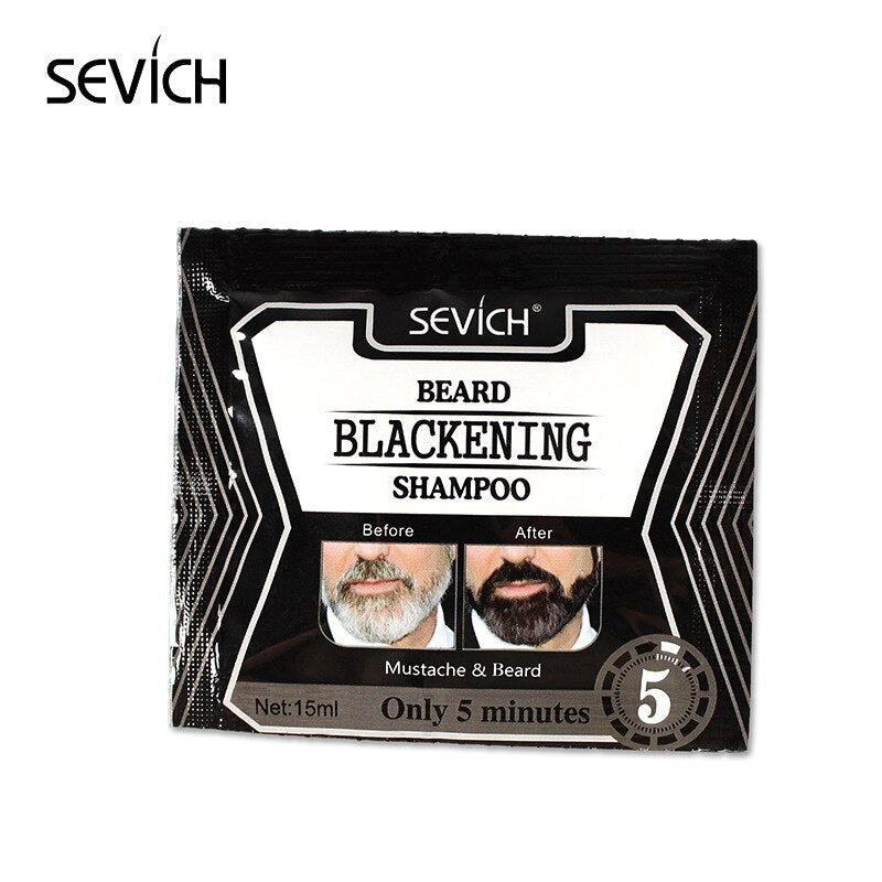 Men's Blackening Beard Shampoo — Darker Beard in 5 Minutes