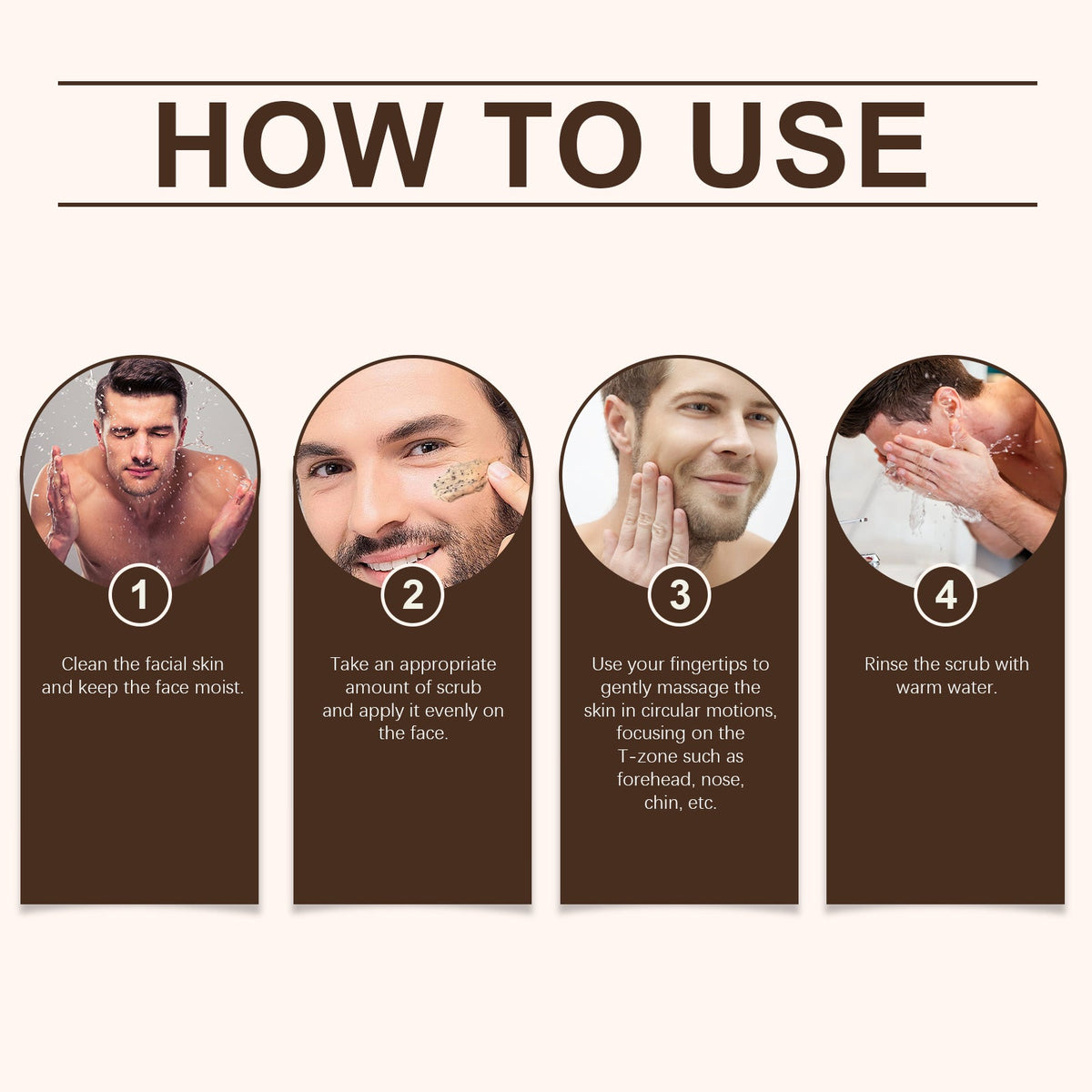 Coffee Facial Scrub for Men – Pre-Shave & Pore Cleanser