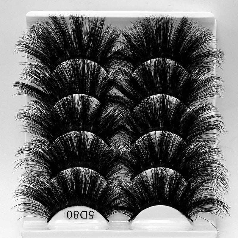 25mm 5D Mink False Eyelashes for Dramatic Eye Volume
