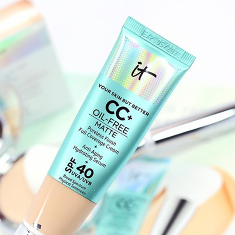 Matte CC Cream Full Coverage SPF 40 for Oily Skin