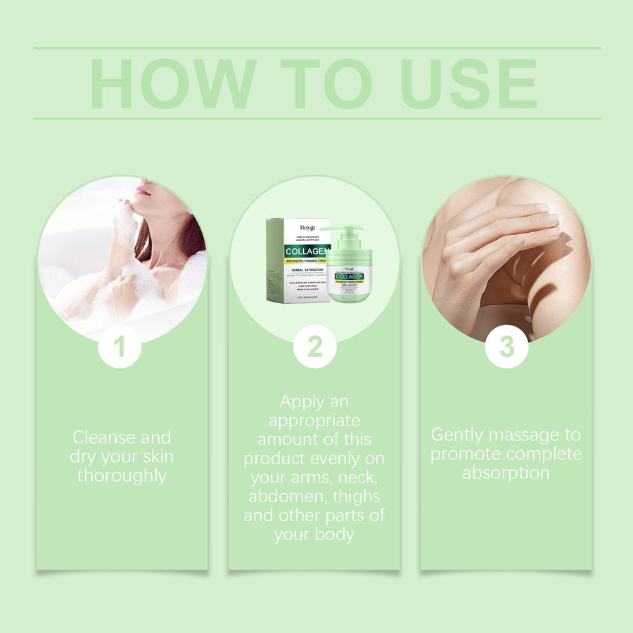 Collagen Body Cream for Dry, Sagging Skin Firmness