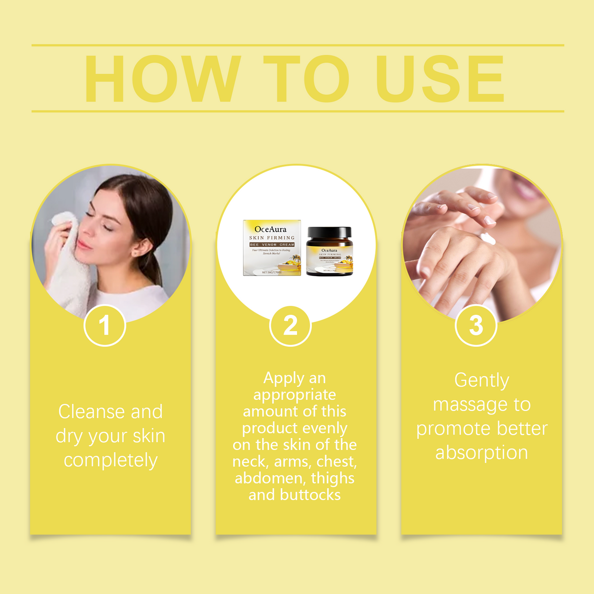 Bee Venom Firming Cream for Stretch Marks & Aging Skin