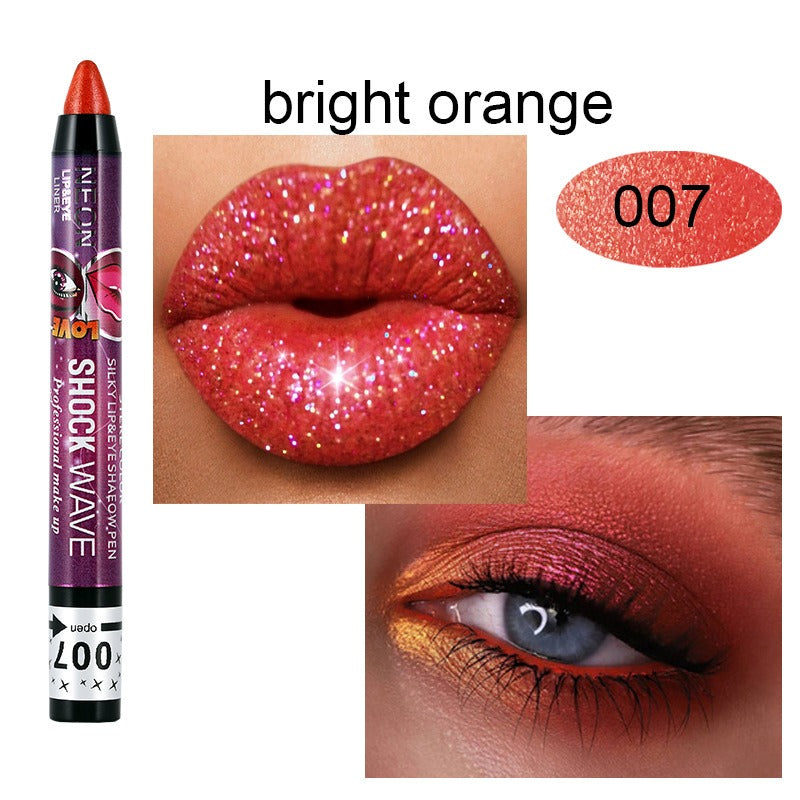 Eye and Lip Pencil Set: 36 Glitter Shades, 2-in-1