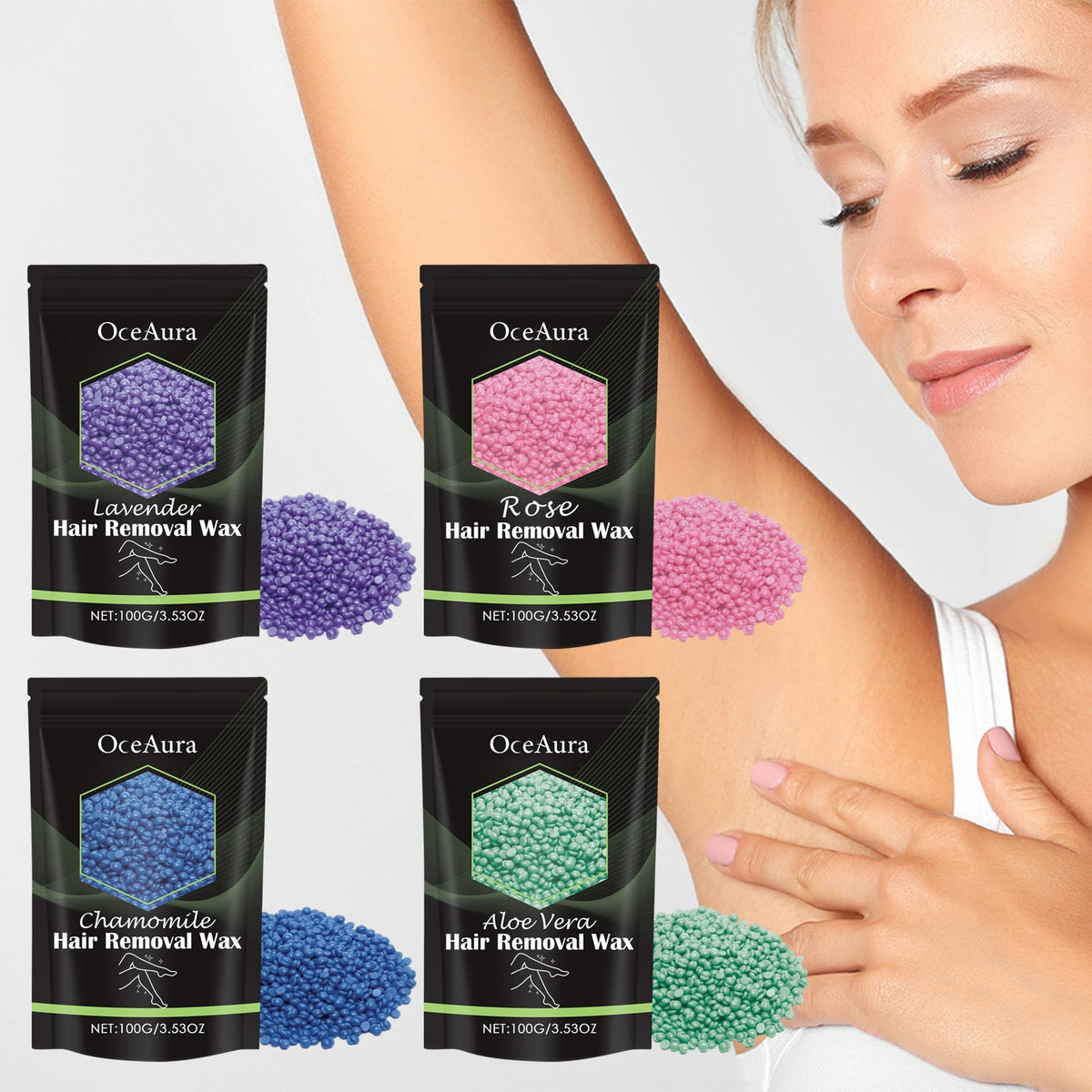 Hard Wax Beans for Gentle Painless Hair Removal at Home