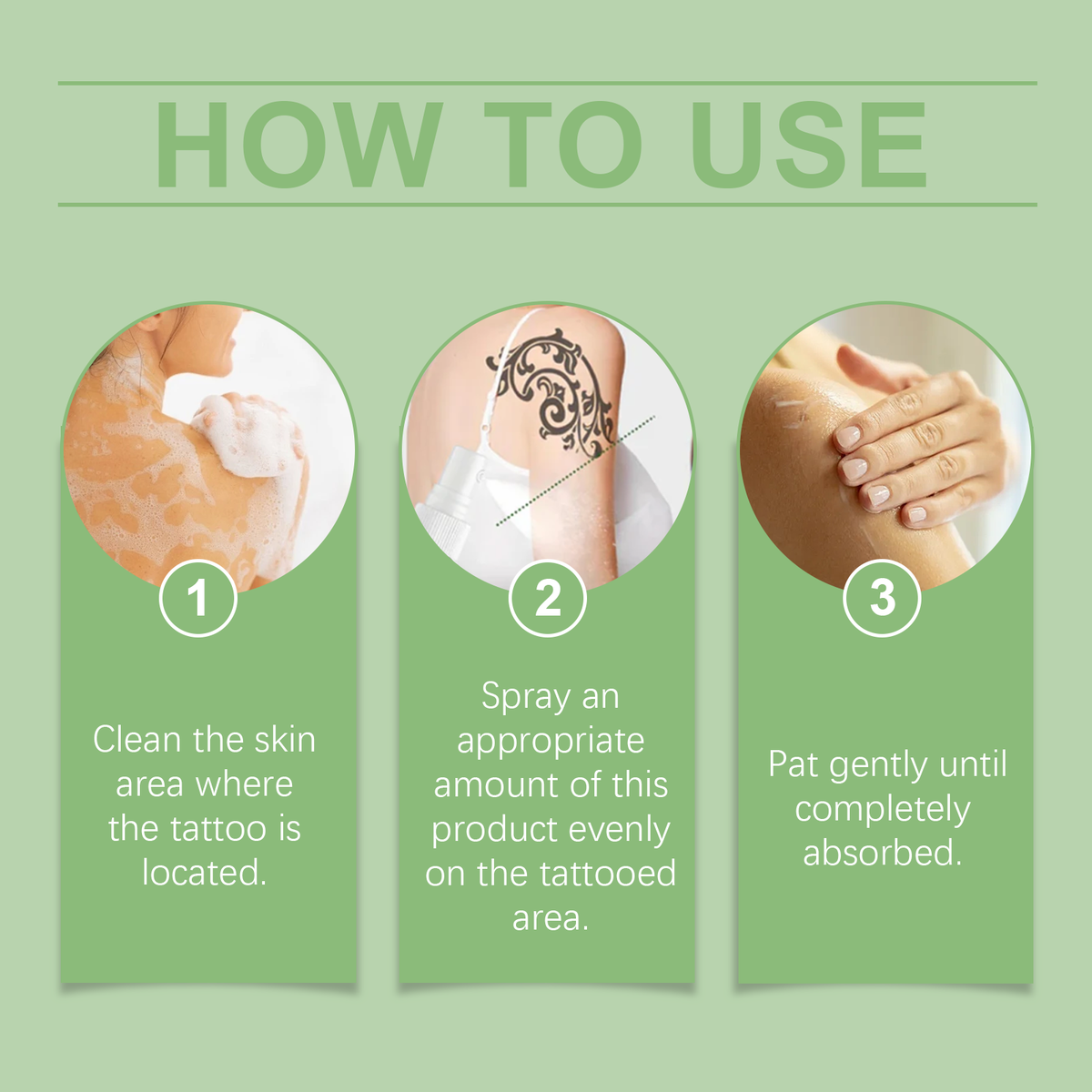 Tattoo Fade Care Spray for Soothing Daily Skin Recovery