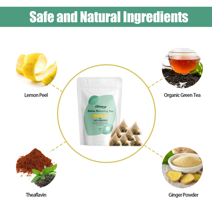 Detox Slimming Tea With 7 Pyramid Tea Balls