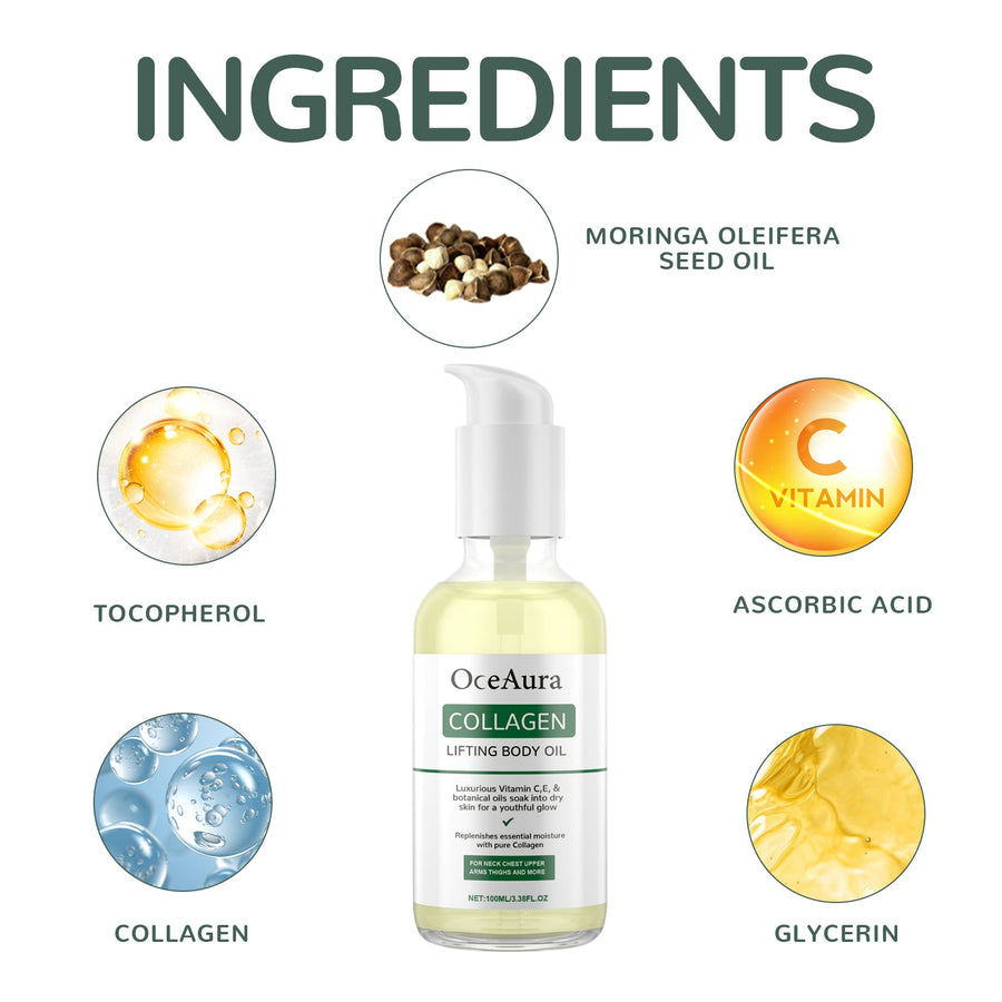 Collagen Lifting Body Oil for Firmer, Youthful Skin