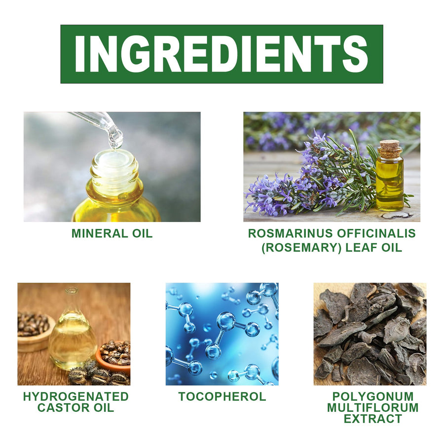 Rosemary Hair Oil for Dry, Damaged Hair and Split Ends