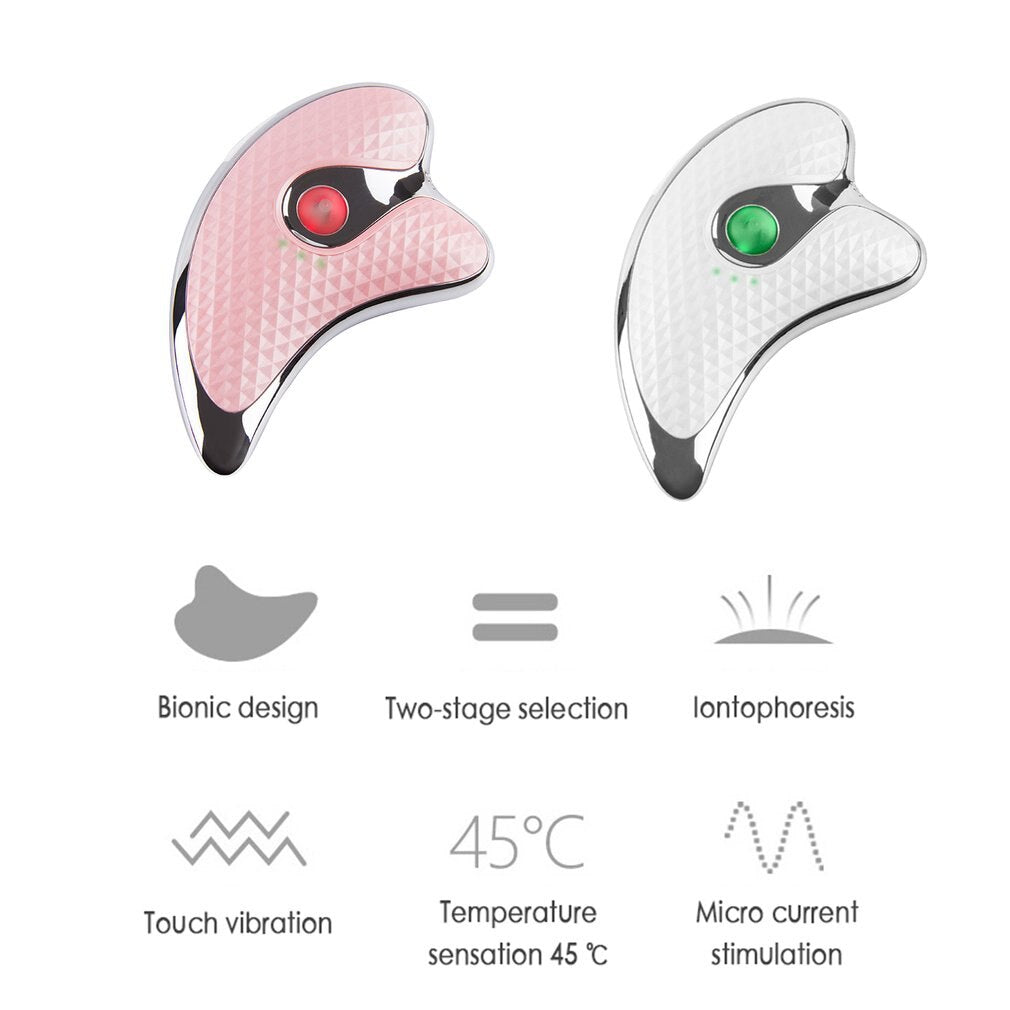 Micro-Current Heating Facial Massager — Lifts, Tones & Sculpts