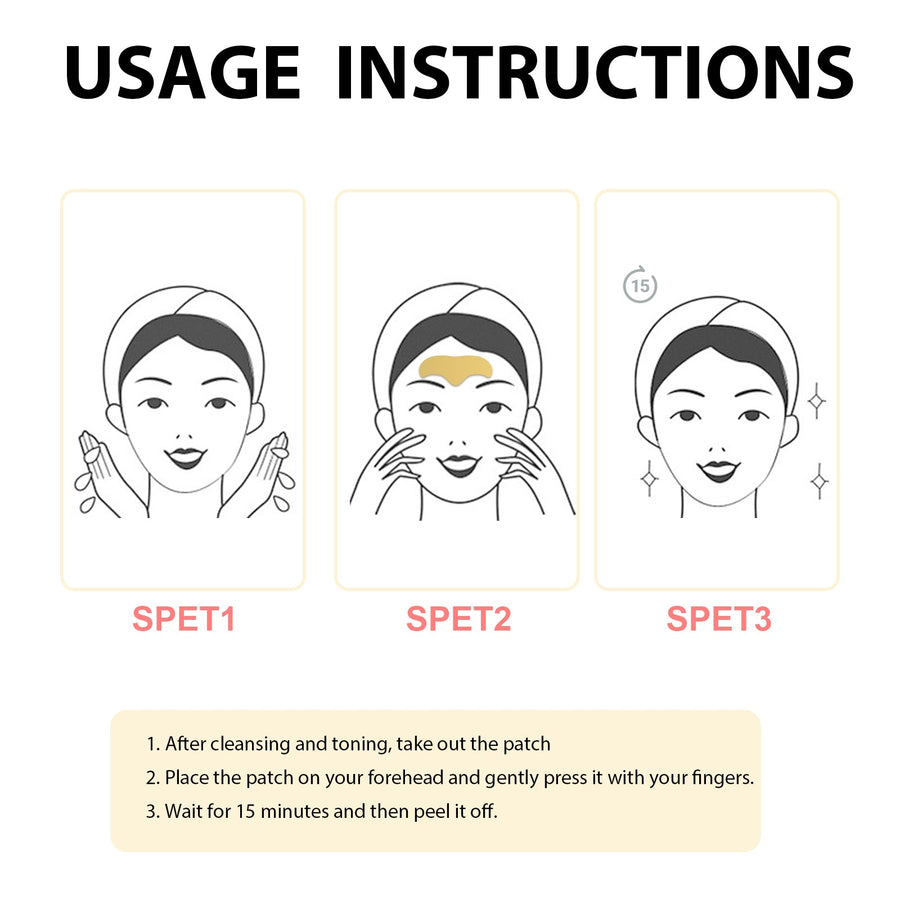 Collagen Forehead Patches for Smoother-Looking Skin