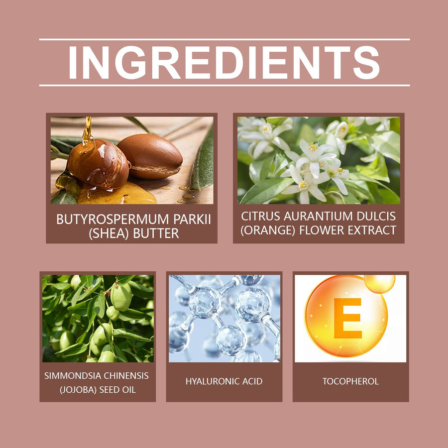 Shea Butter Body Cream for Dry, Aging Skin Relief