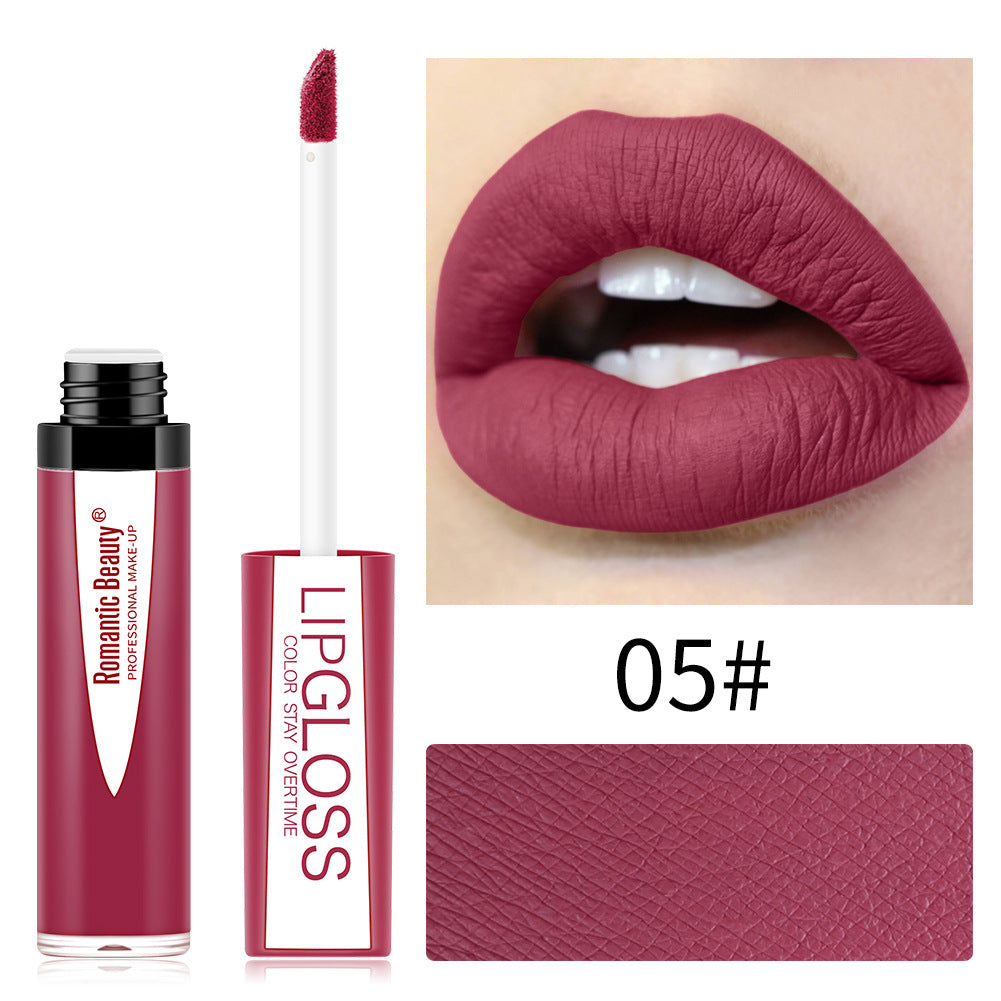 Matte Lip Gloss – Long-Wearing Berry & Burgundy Color