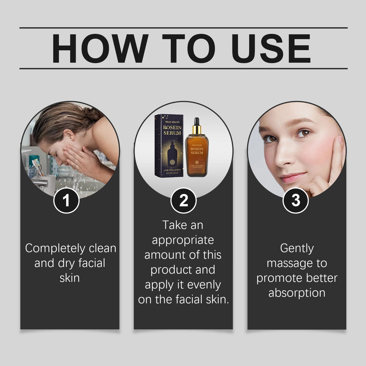 Bosin Collagen Face Serum for Deep, Long-Lasting Moisture