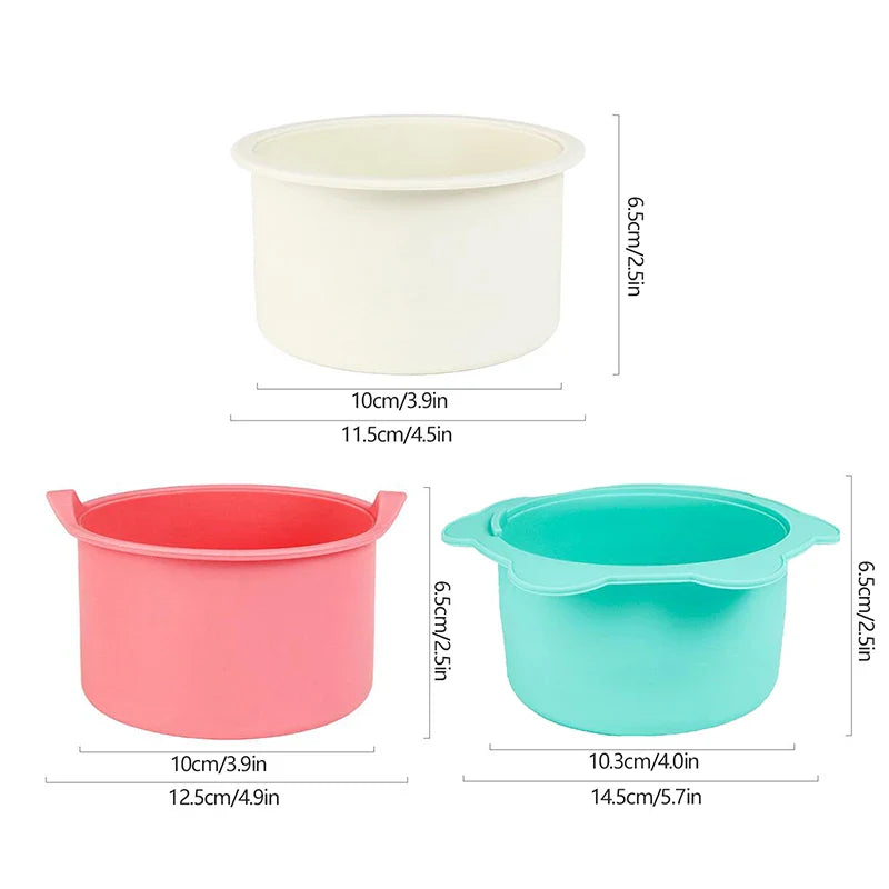 Silicone Wax Warmer Set — 5 Colorful Bowls for Easy, Pro