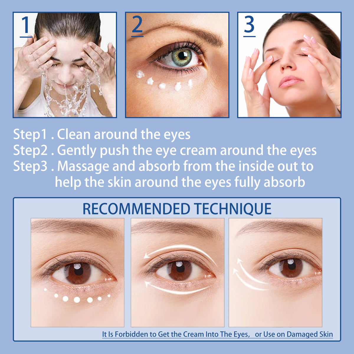 Snake Venom Peptide Eye Cream for Dark Circles & Lines