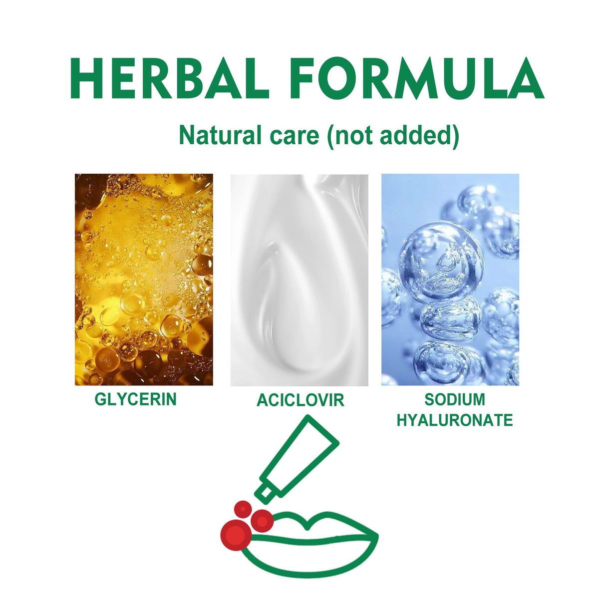 Herbal Medicated Lip Balm for Cracked Dry Lips Relief