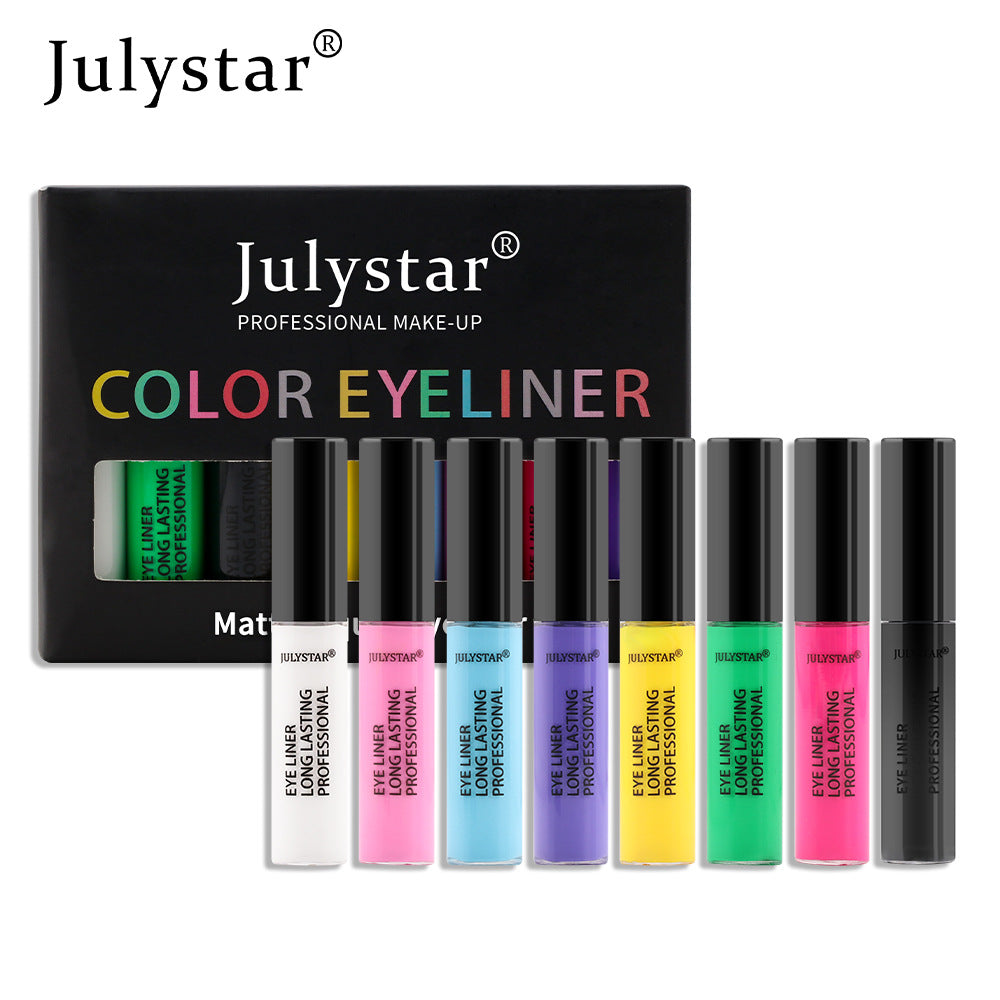 Colorful Liquid Eyeliner Set for Precise Eye Art