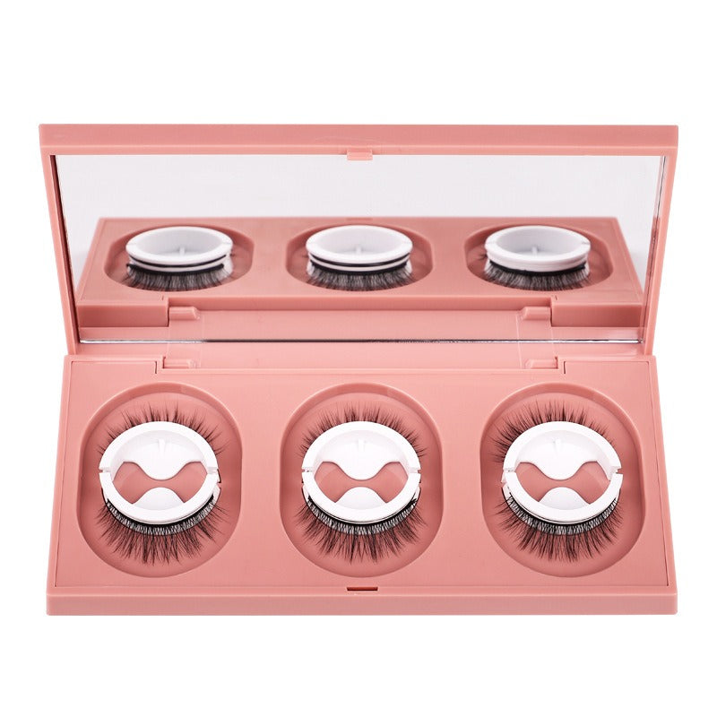 Self-Adhesive False Eyelashes With Built-In Mirror