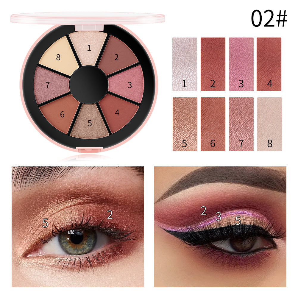 Smokey Eyeshadow Palette — 8 Warm Matte & Shimmer Shades