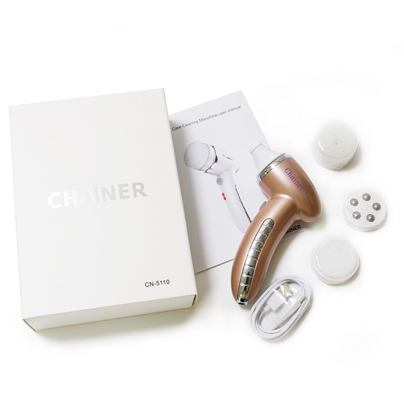 4‑in‑1 Sonic Facial Cleansing Brush — Solve Dryness, Acne