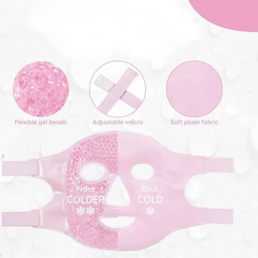 Reusable Full-Face Ice Mask for Cooling & Depuffing
