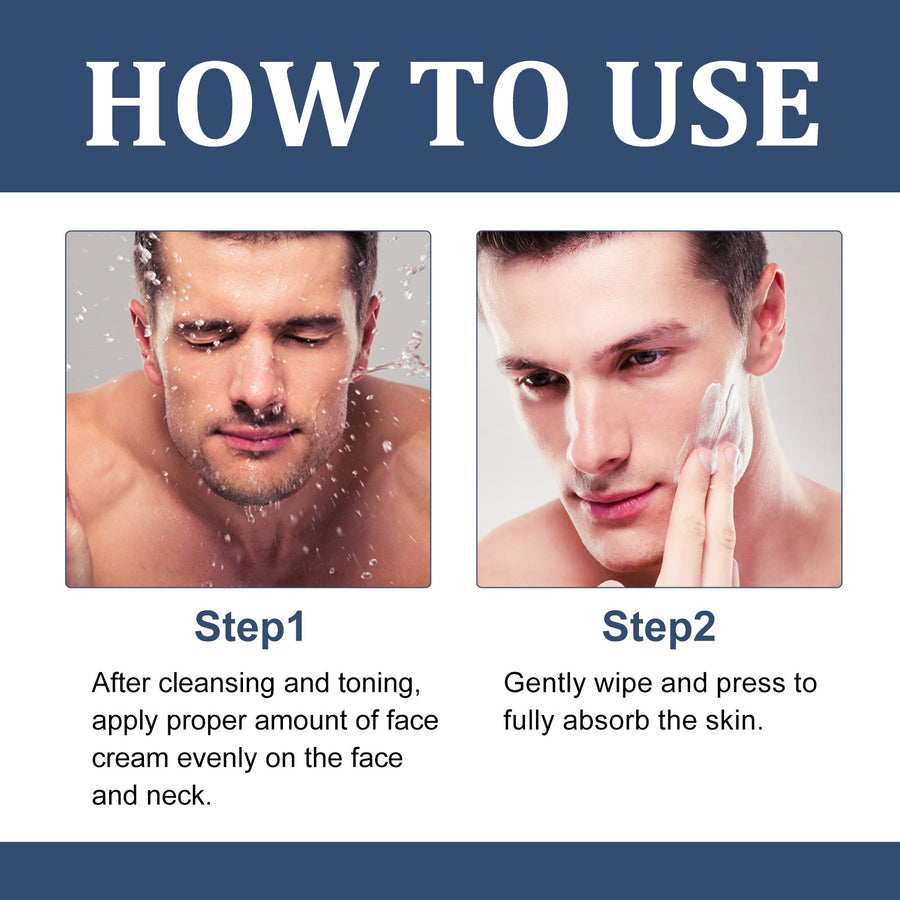 Men's Face Cream for Wrinkles, Dark Circles & Dry Skin