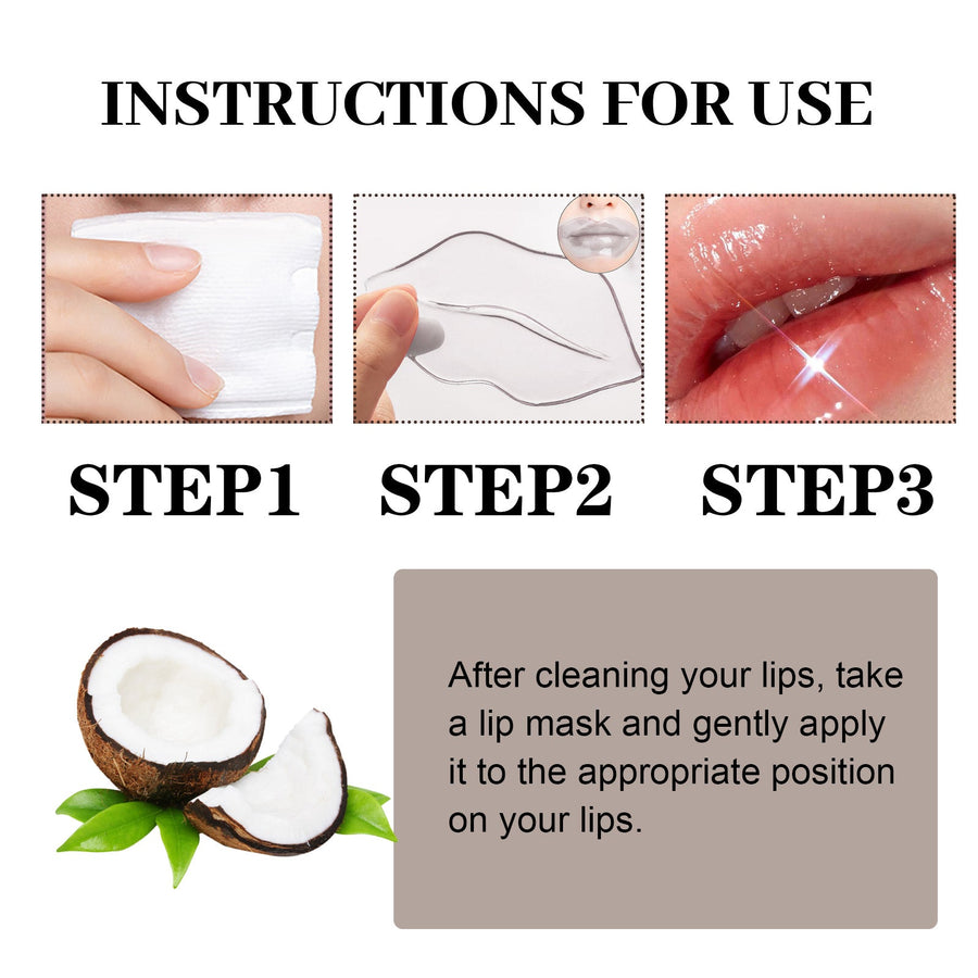 Marine Collagen Lip Mask for Dry, Cracked Lips (16pk)