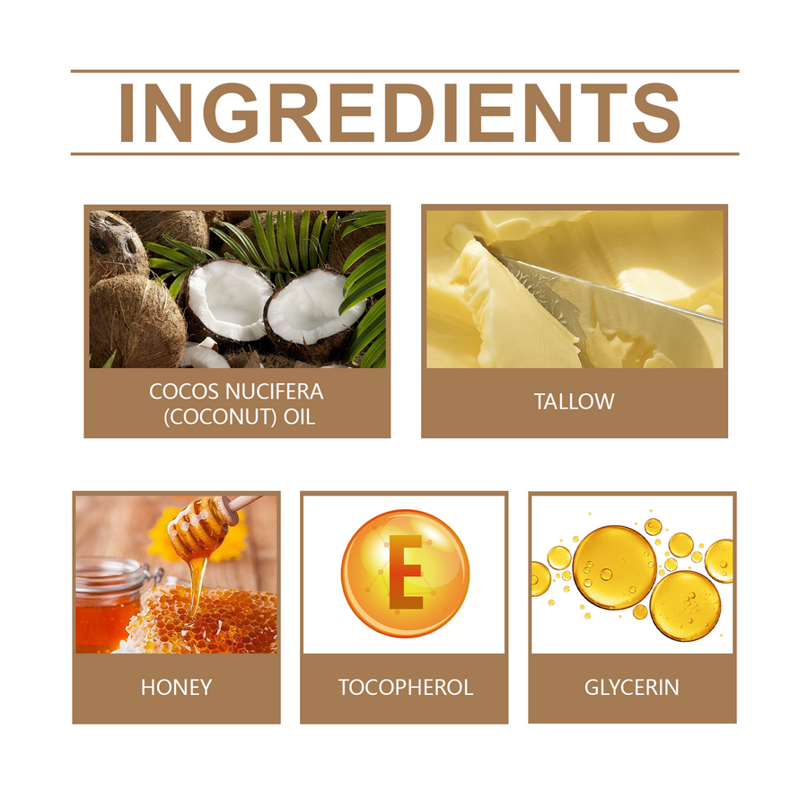 Grass-Fed Tallow Face Cream for Dry, Rough Skin
