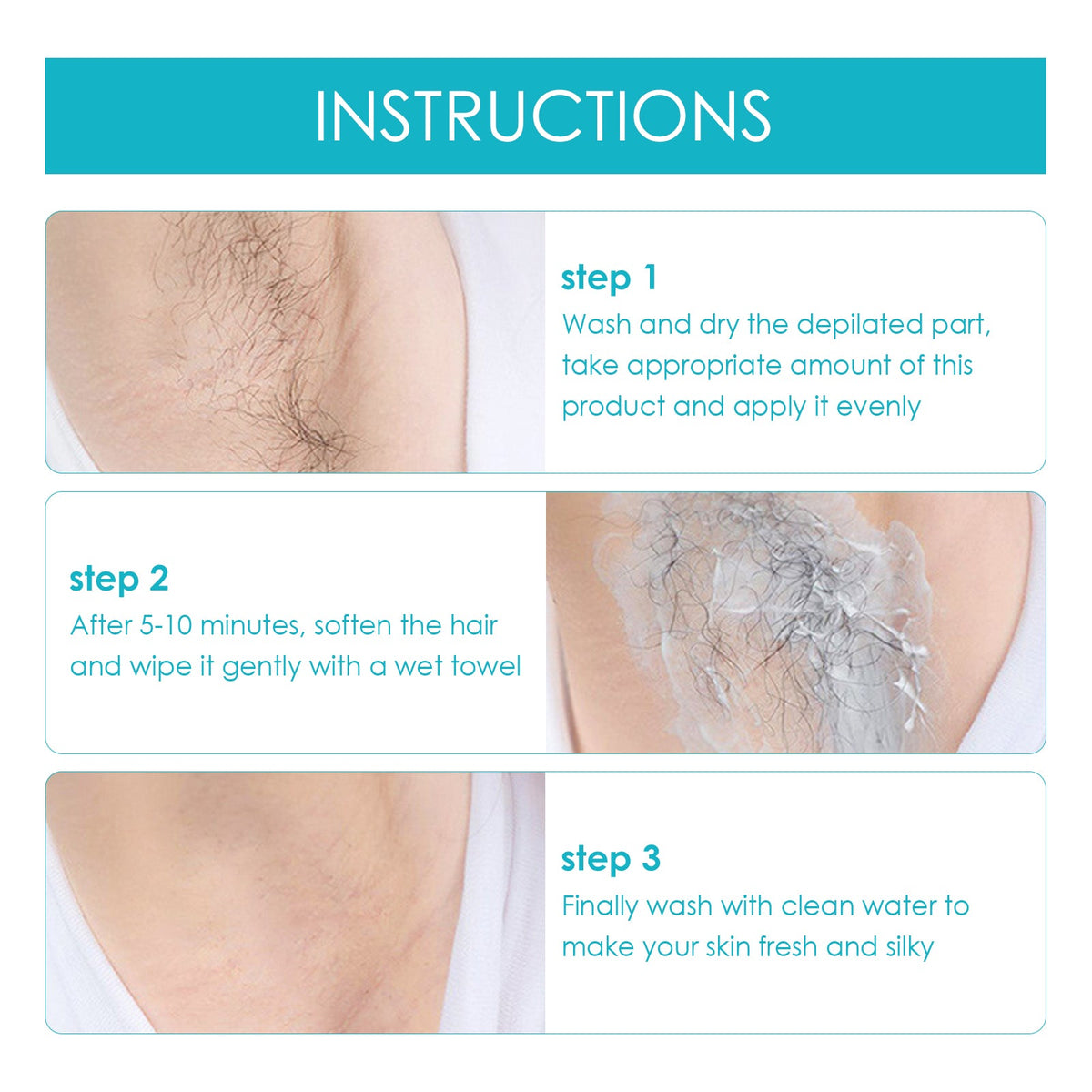Hair Removal Cream for Smooth, Painless-Looking Skin