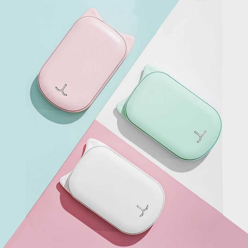 Rechargeable Hand Warmer & Power Bank — Stay Warm and Charged