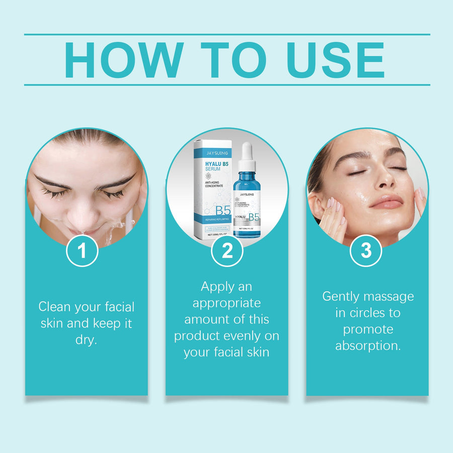 Hyaluronic Acid B5 Serum for Dry, Rough Skin Care