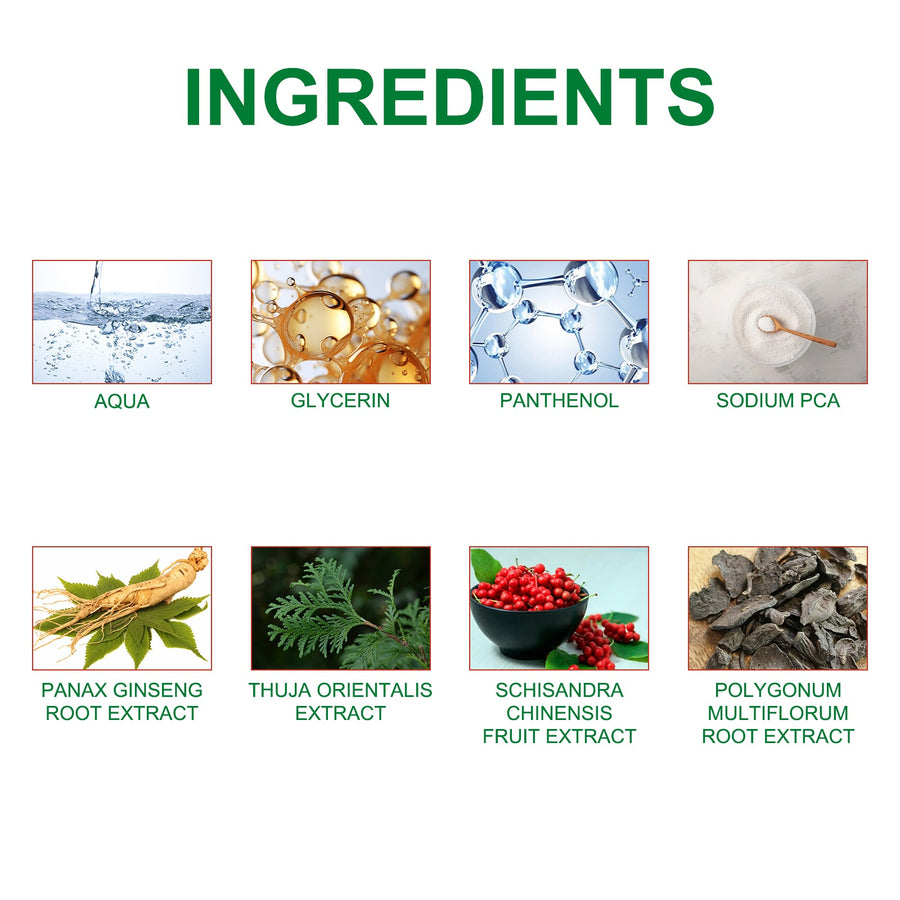 Herbal Gray Hair Essence Spray for Natural-Looking Color