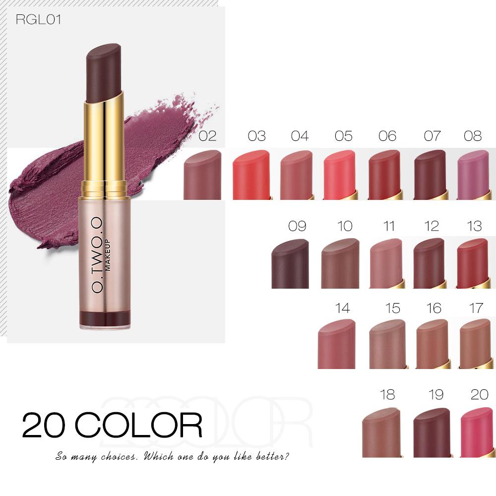 Matte Lipstick Set with Long-Lasting Rose-Gold Style