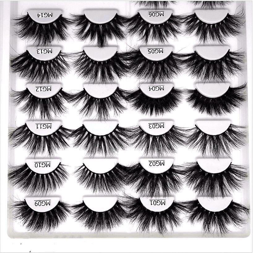 25mm 3D Mink False Eyelashes for Dramatic Volume