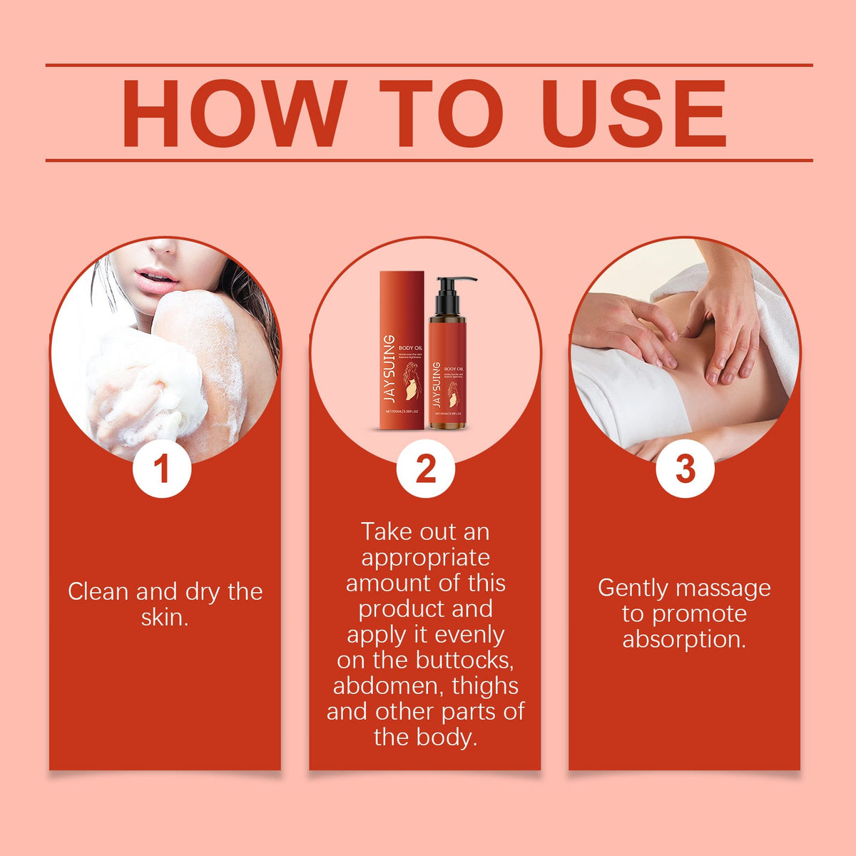 Body Firming Massage Oil for Dry, Tight Skin Relief