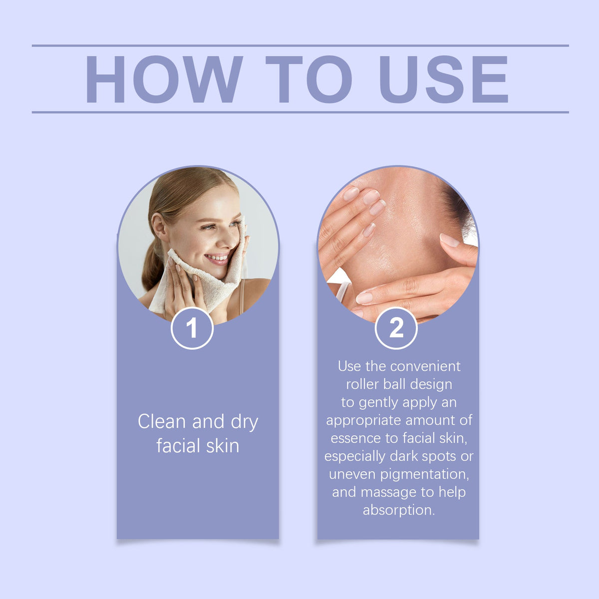 OUHOE Dark Spot Corrector Roller Serum - Fade Spots & Brighten