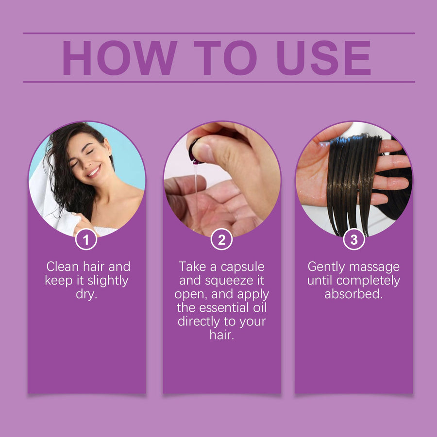Hair Serum Capsules for Smooth, Healthy-Looking Shine